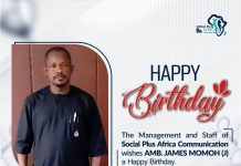 AMB. JAMES MOMOH (JP) CELEBTRATES 43 YEARS BIRTHDAY OF GOD’S FAITHFULNESS