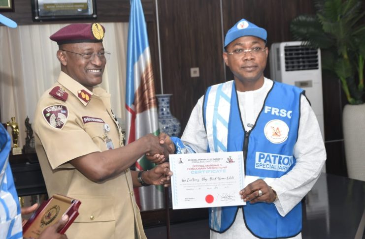 FRSC DEEPENS ROAD SAFETY PARTNERSHIP AS CORPS MARSHAL INVESTS GOVERNOR ODODO, RECEIVES 10 ELECTRIC PATROL BIKES